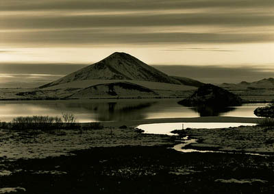 Myvatn at night